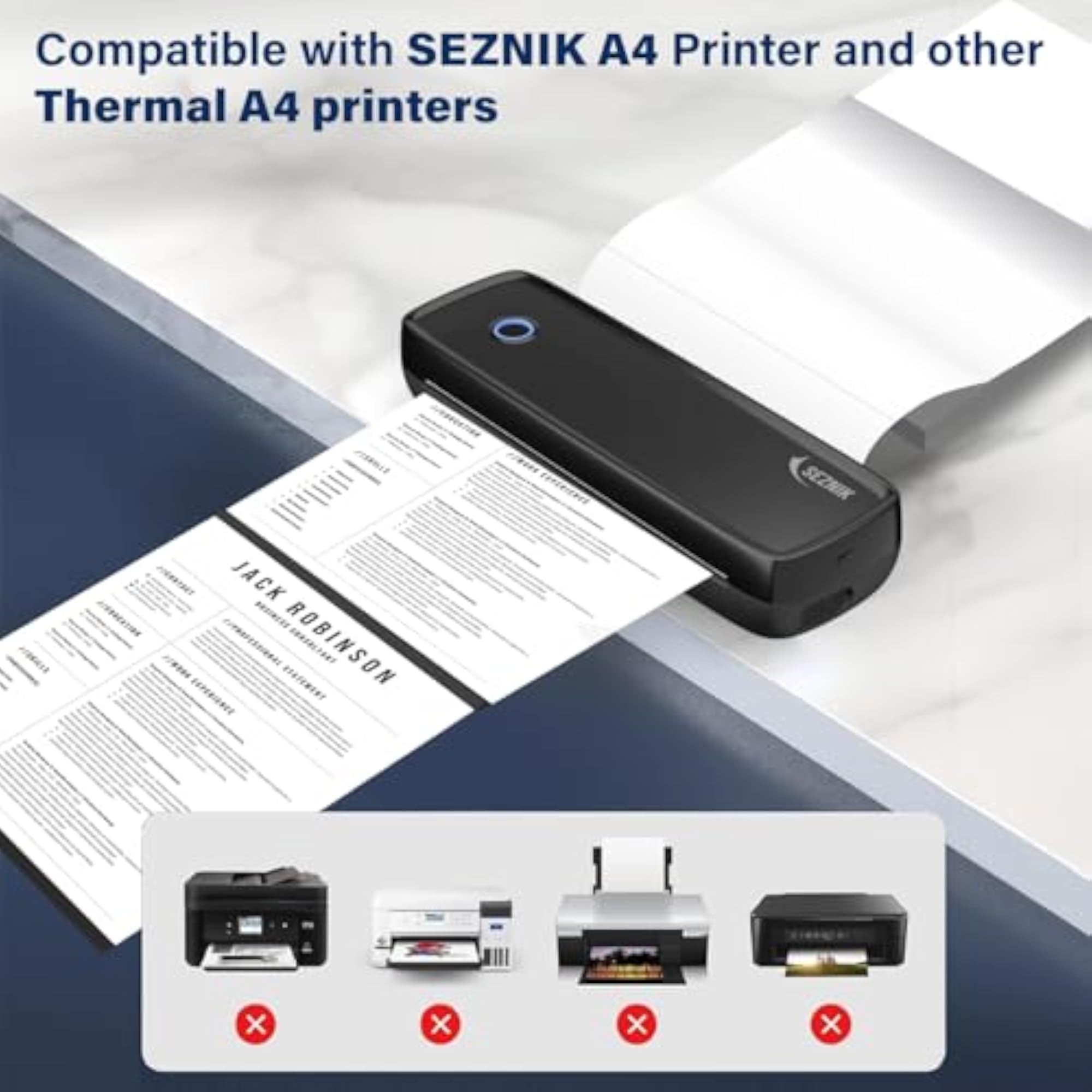 A4 Thermal Papers, Printing Paper, 210 mm width, 200 Sheets